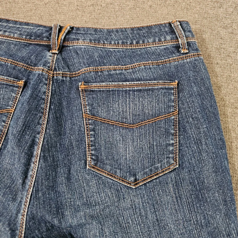 Gloria Vanderbilt Womens Bermuda Denim Shorts Blue Slimming Effect Size 10 - Picture 7 of 8
